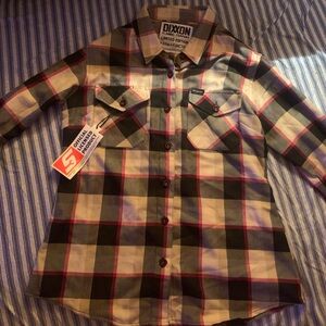 DIXXON Kids Plaid Shirt - Black and Red